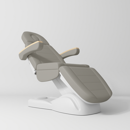 Luksusowe łóżko kosmetyczne Grace - Perłowy Szarobeż