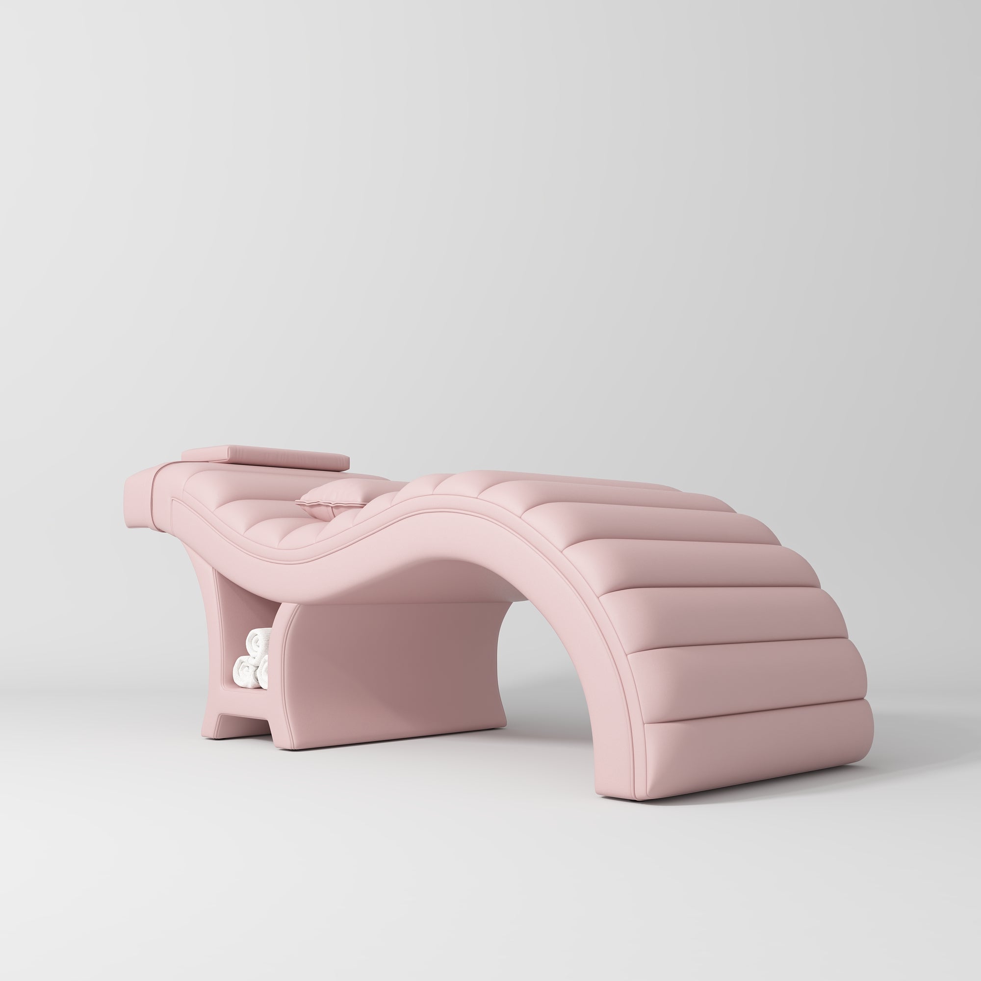 Łóżko kosmetyczne do stylizacji rzęs Luxe – Ergonomiczne i luksusowe - Różowy