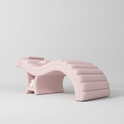 Łóżko kosmetyczne do stylizacji rzęs Luxe – Ergonomiczne i luksusowe - Jasno Różowy