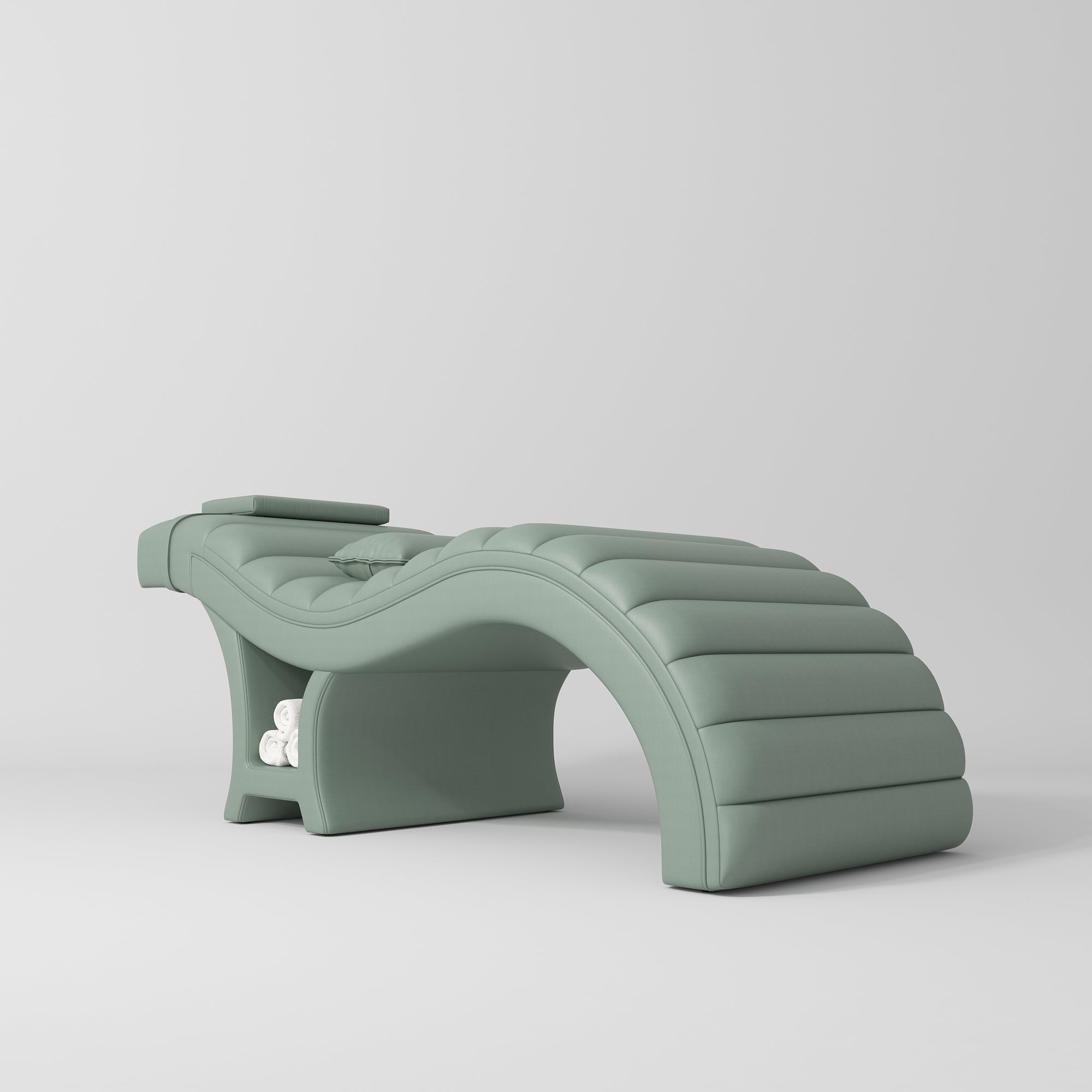 Łóżko kosmetyczne do stylizacji rzęs Luxe – Ergonomiczne i luksusowe - Oliwkowy