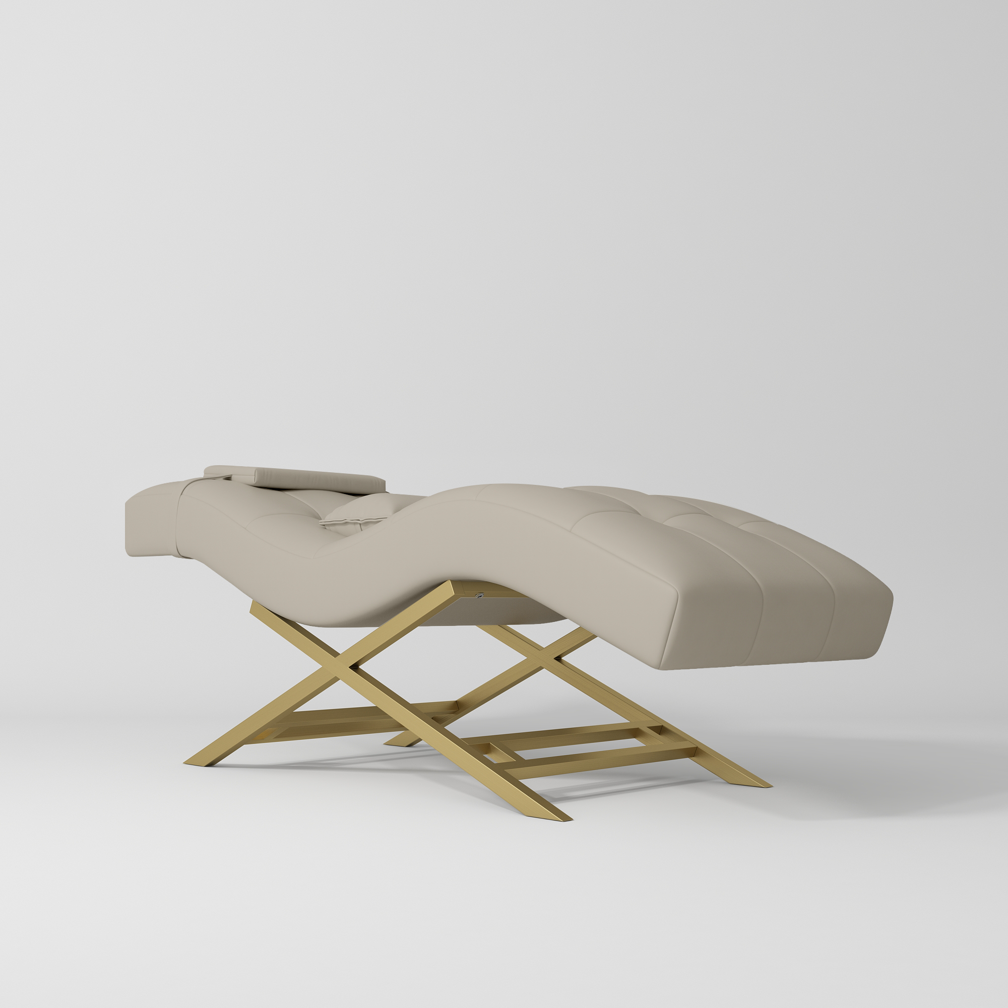 Łóżko kosmetyczne do stylizacji rzęs Majesty – Kamienny Taupe