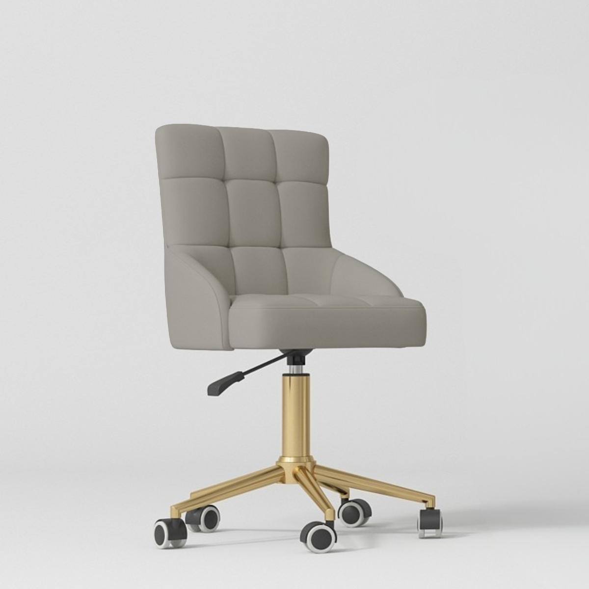 Kompletny Zestaw do Salonu Grandeur Perłowy Szarobeż - Elektryczne łóżko, Krzesło, Lampa i Pomocnik kosmetyczny