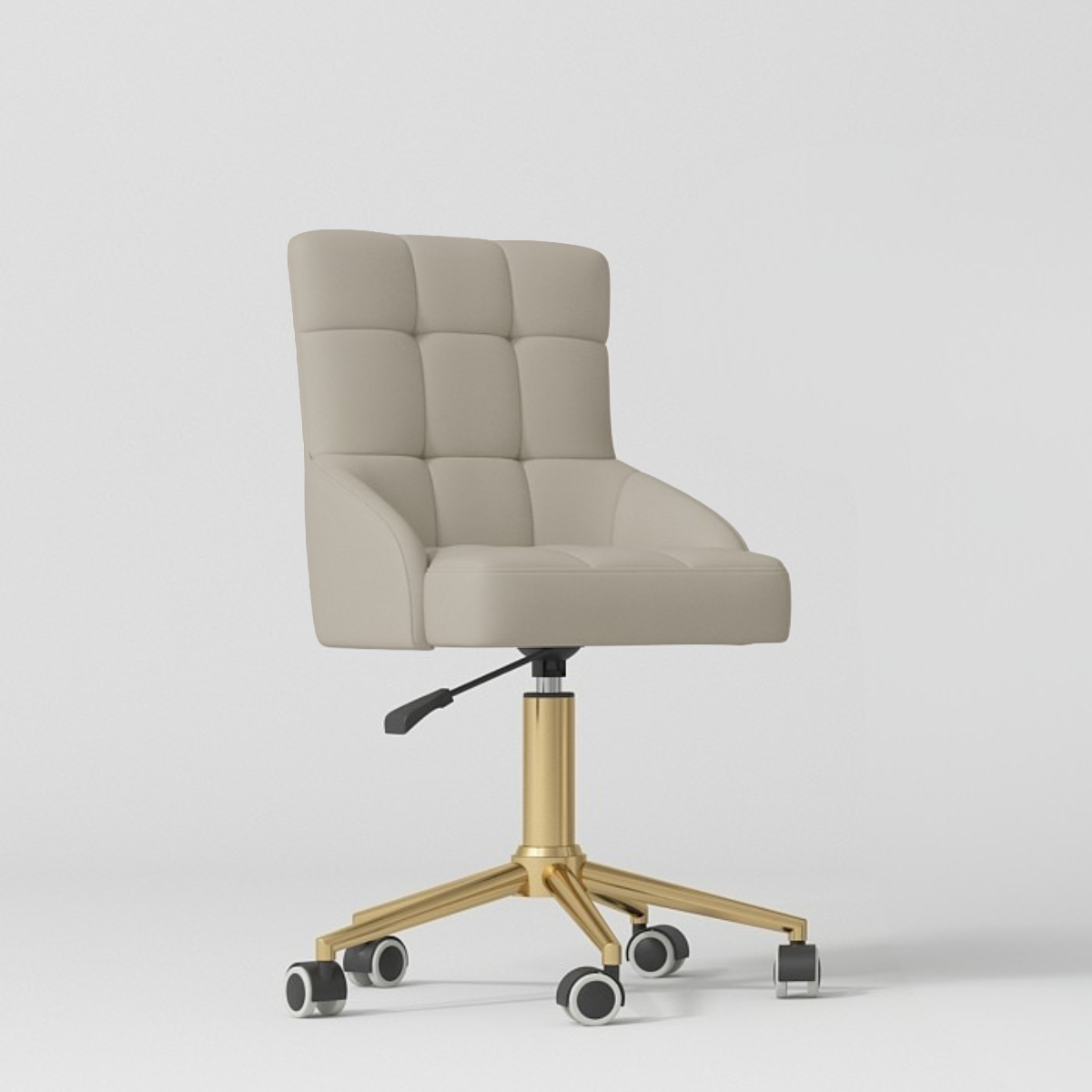 Kompletny Zestaw do Salonu Grandeur Kamienny Taupe - Elektryczne łóżko, Krzesło, Lampa i Pomocnik kosmetyczny