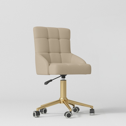 Kompletny Zestaw do Salonu Grandeur Ciepły Beżowy - Elektryczne łóżko, Krzesło, Lampa i Pomocnik kosmetyczny