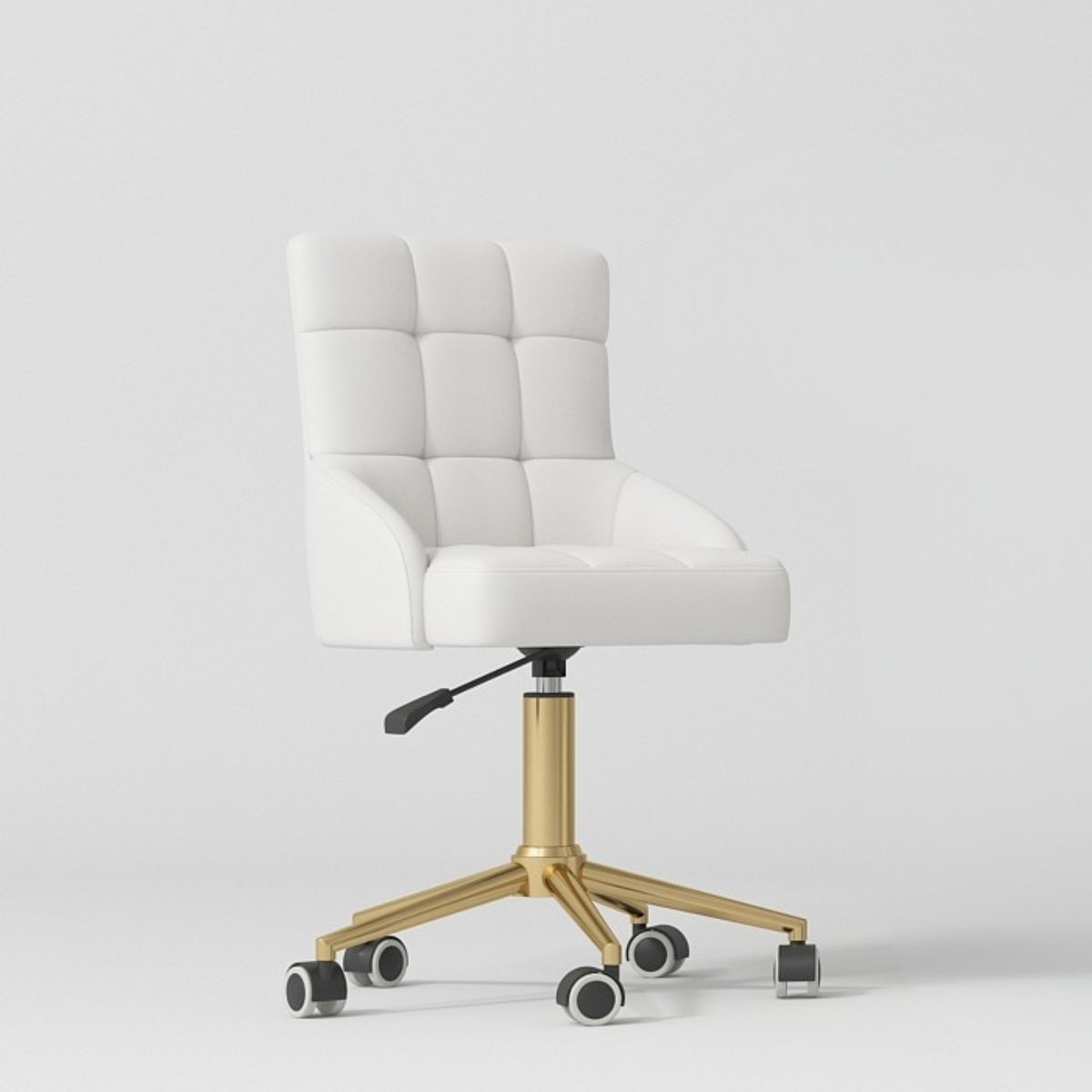 Noblesse Cosmetic Chair – Art Deco Elegance – White