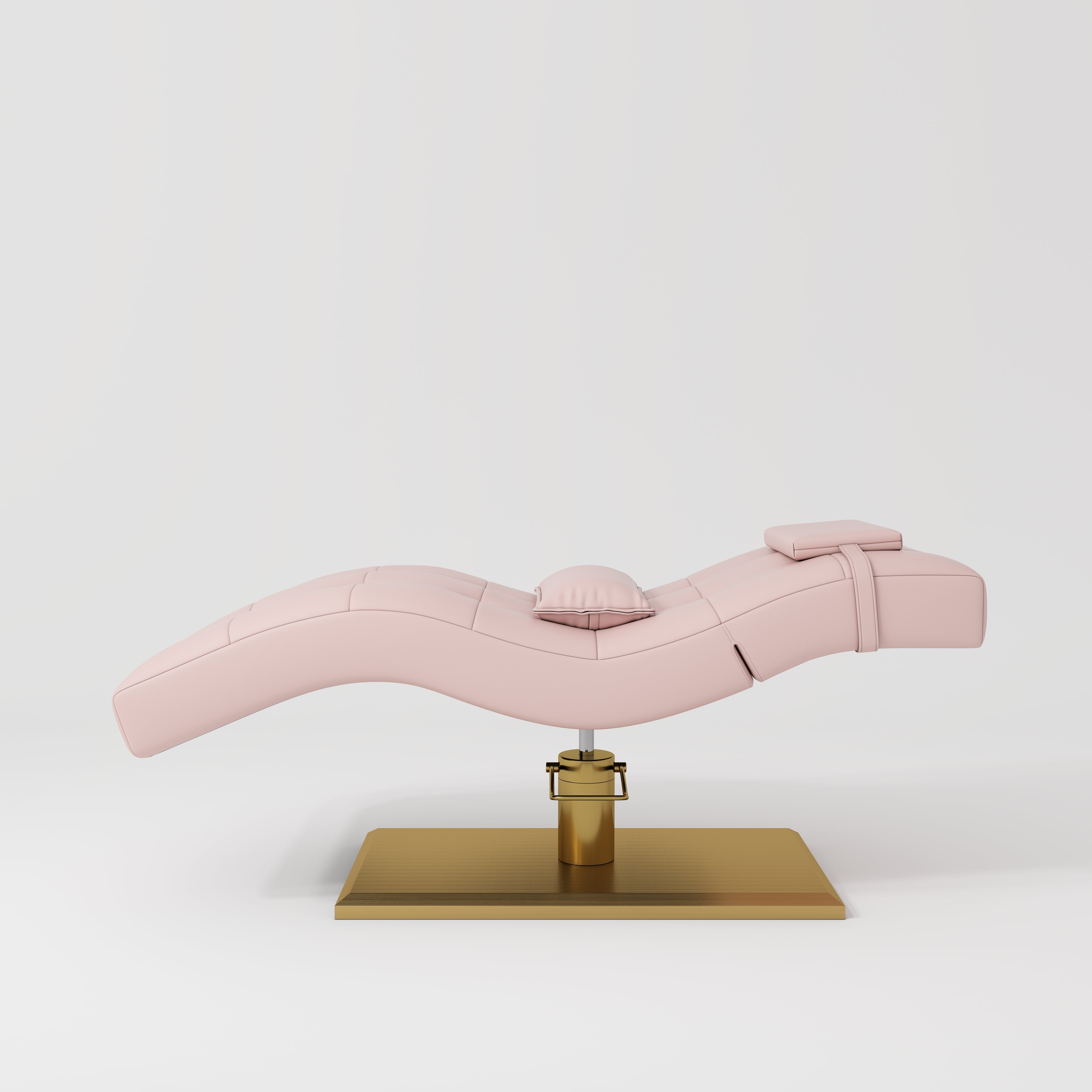 Łóżko kosmetyczne hydrauliczne do stylizacji rzęs Prestige - Różowy