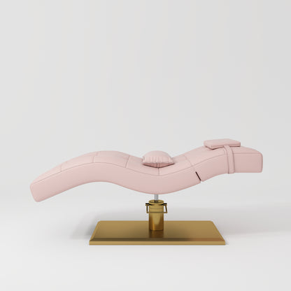 Łóżko kosmetyczne hydrauliczne do stylizacji rzęs Prestige - Różowy