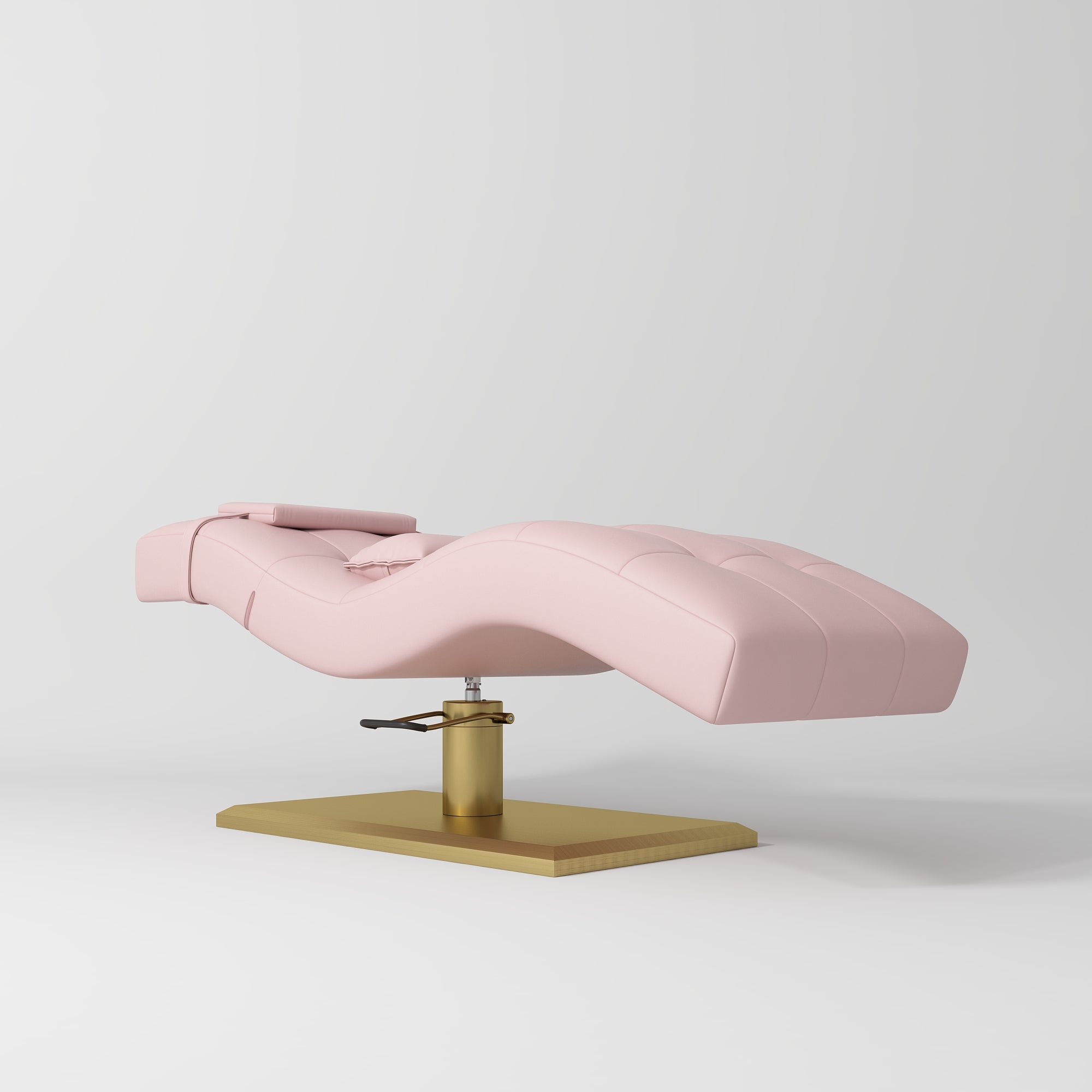 Łóżko kosmetyczne hydrauliczne do stylizacji rzęs Prestige - Różowy