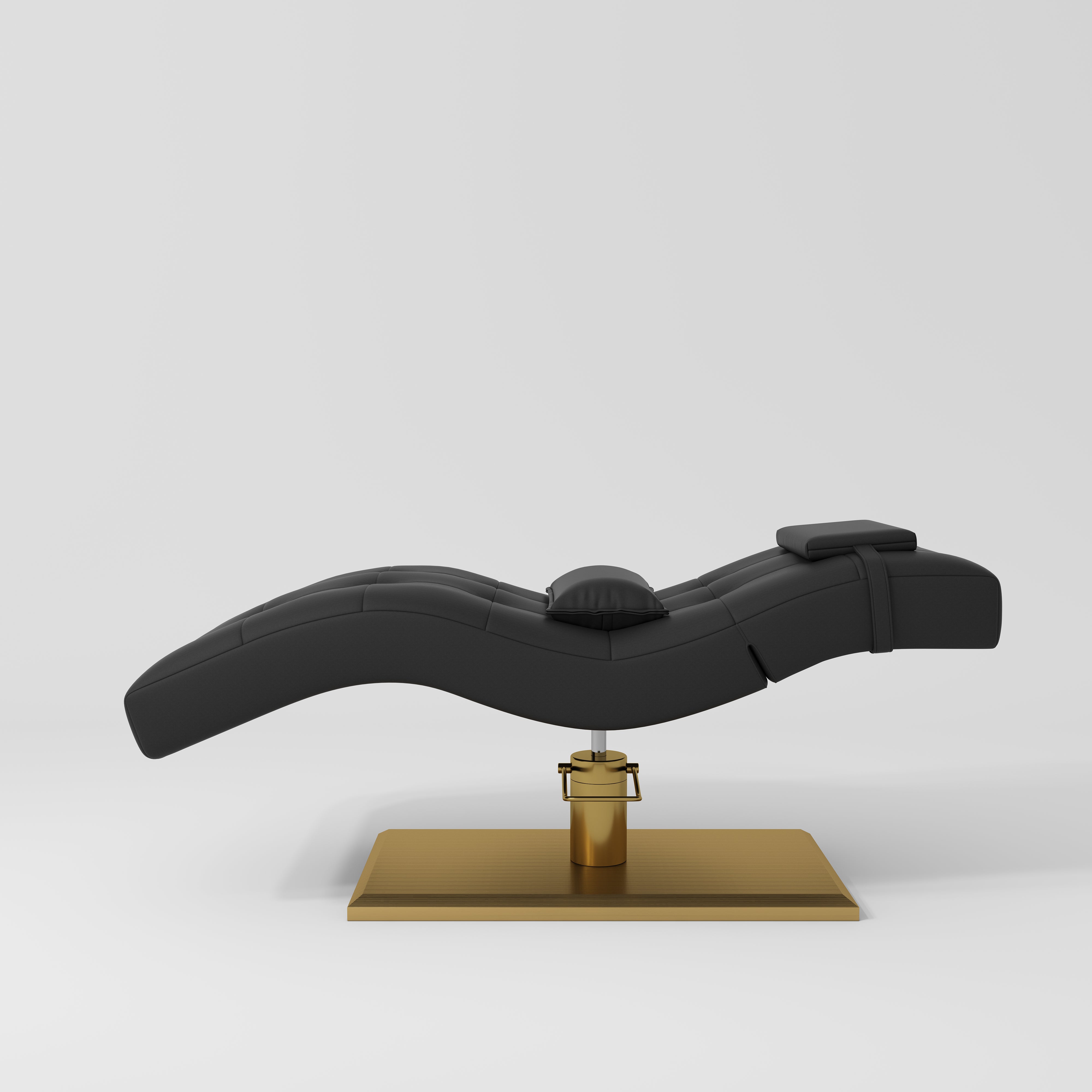 Łóżko kosmetyczne hydrauliczne do stylizacji rzęs Prestige - Czarny