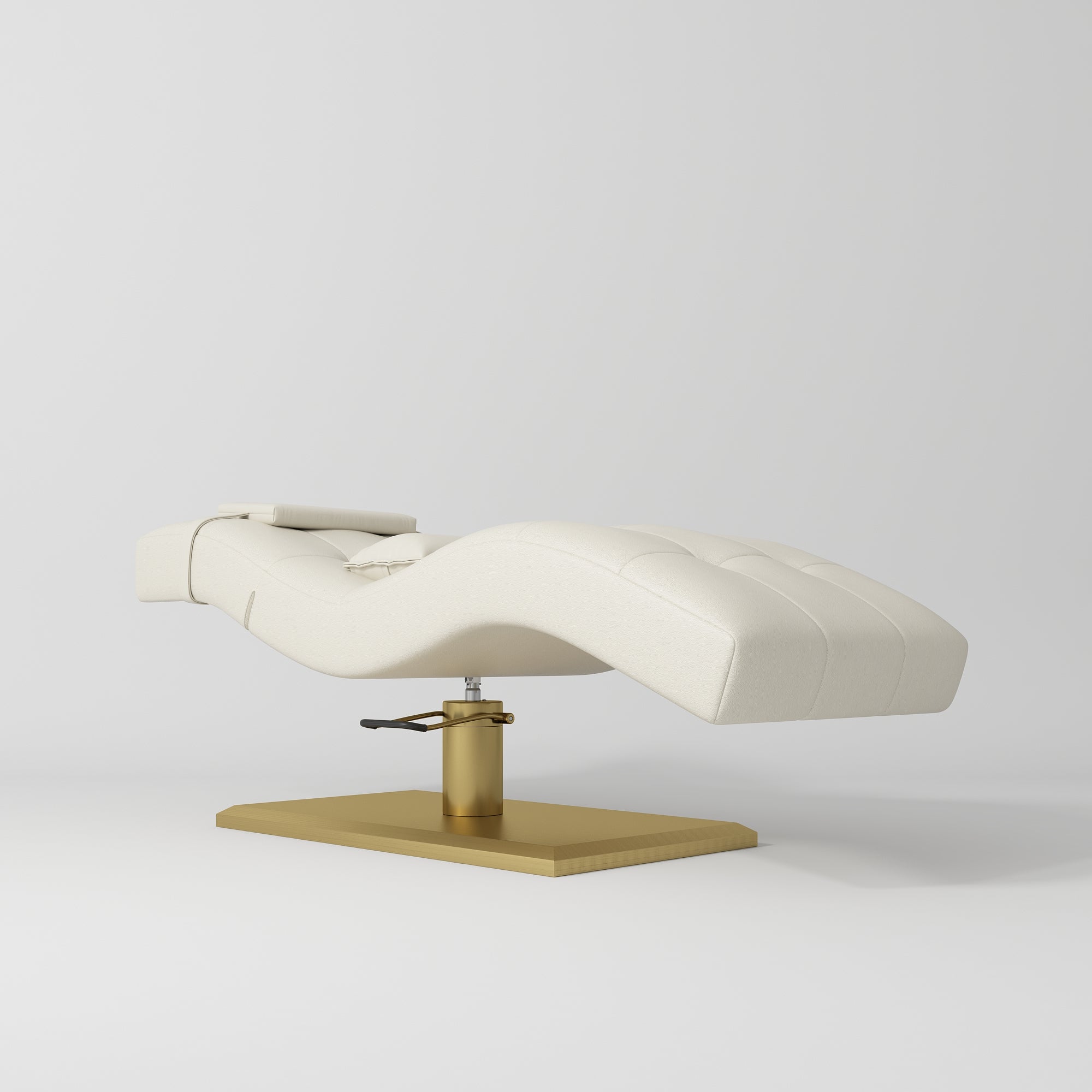 Łóżko kosmetyczne hydrauliczne do stylizacji rzęs Prestige - Kremowy