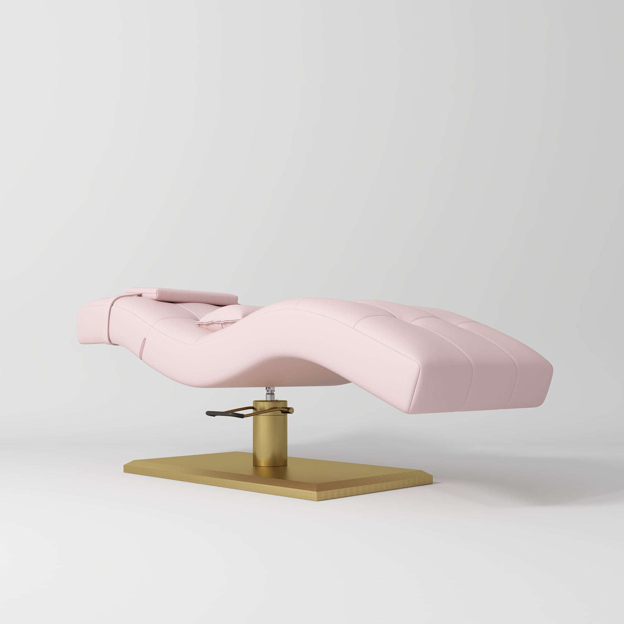 Łóżko kosmetyczne hydrauliczne do stylizacji rzęs Prestige - Jasno Różowy