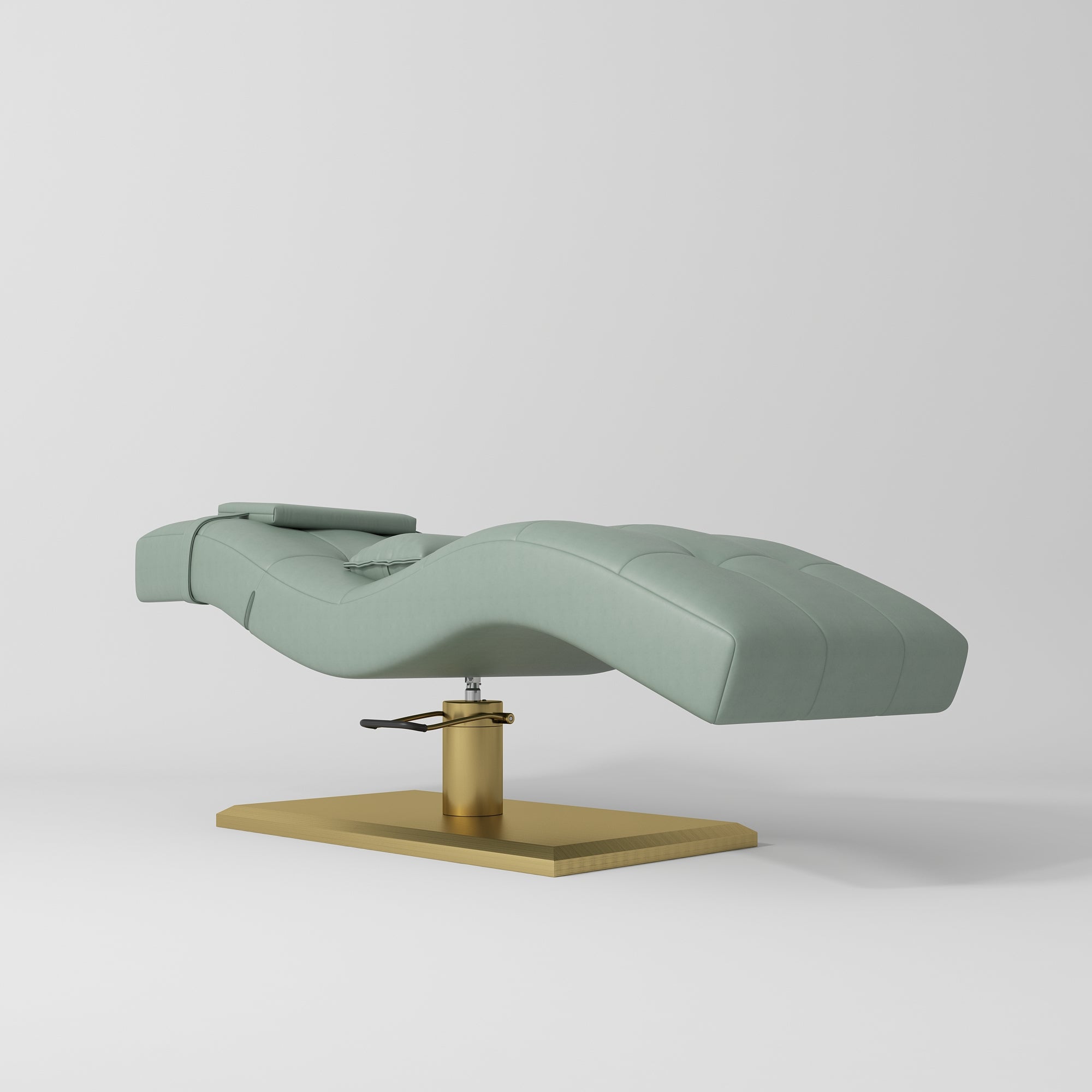 Łóżko kosmetyczne hydrauliczne do stylizacji rzęs Prestige - Oliwkowy