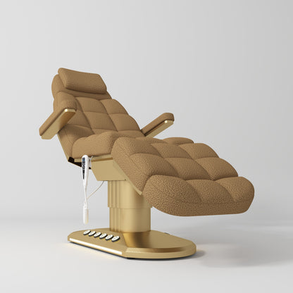 Luksusowe elektryczne łóżko kosmetyczne Orielle wersja A - Brązowy