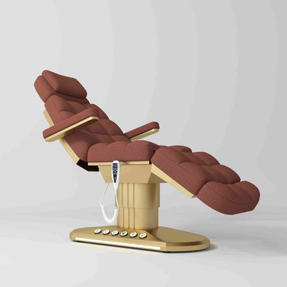 Luksusowe elektryczne łóżko kosmetyczne Orielle wersja A - Kasztanowy