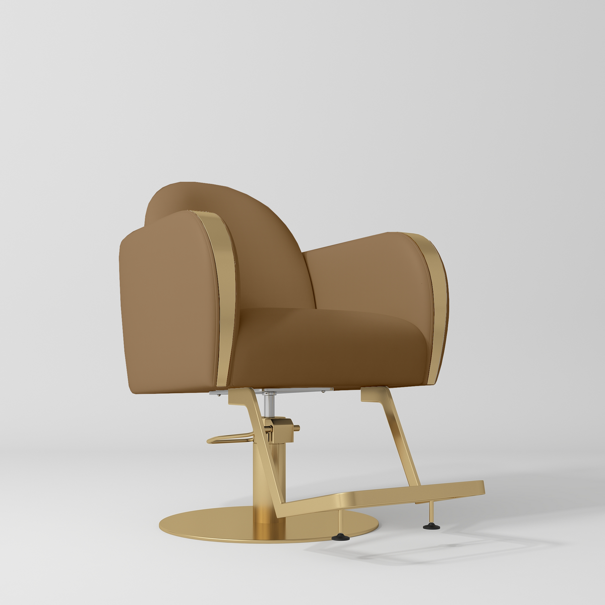Regency – fauteuil de coiffure luxueux - Caramel