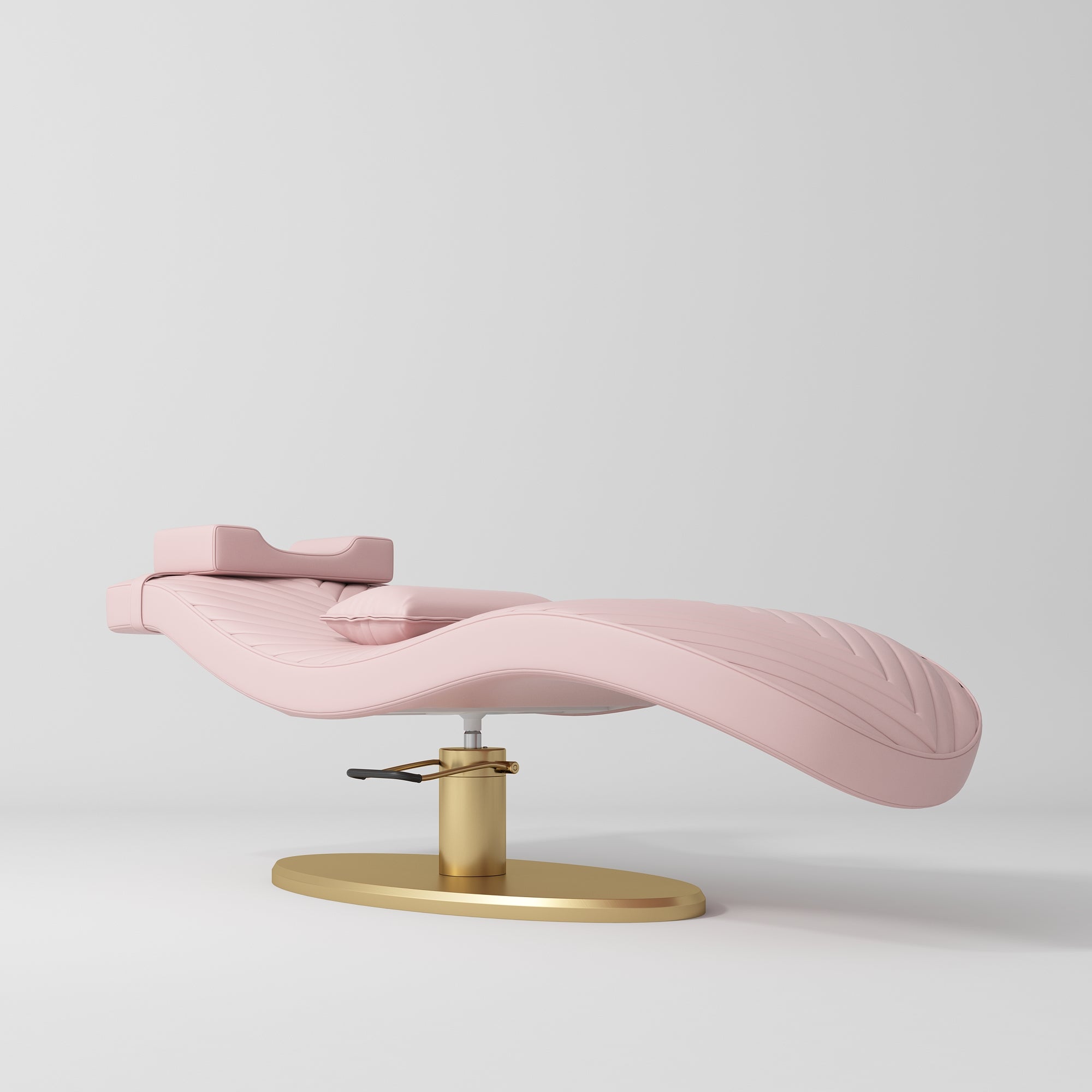 Ergonomiczne łóżko kosmetyczne do zabiegów beauty Royale - Różowy