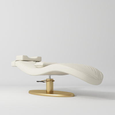 Ergonomiczne łóżko kosmetyczne do zabiegów beauty Royale - Kremowy