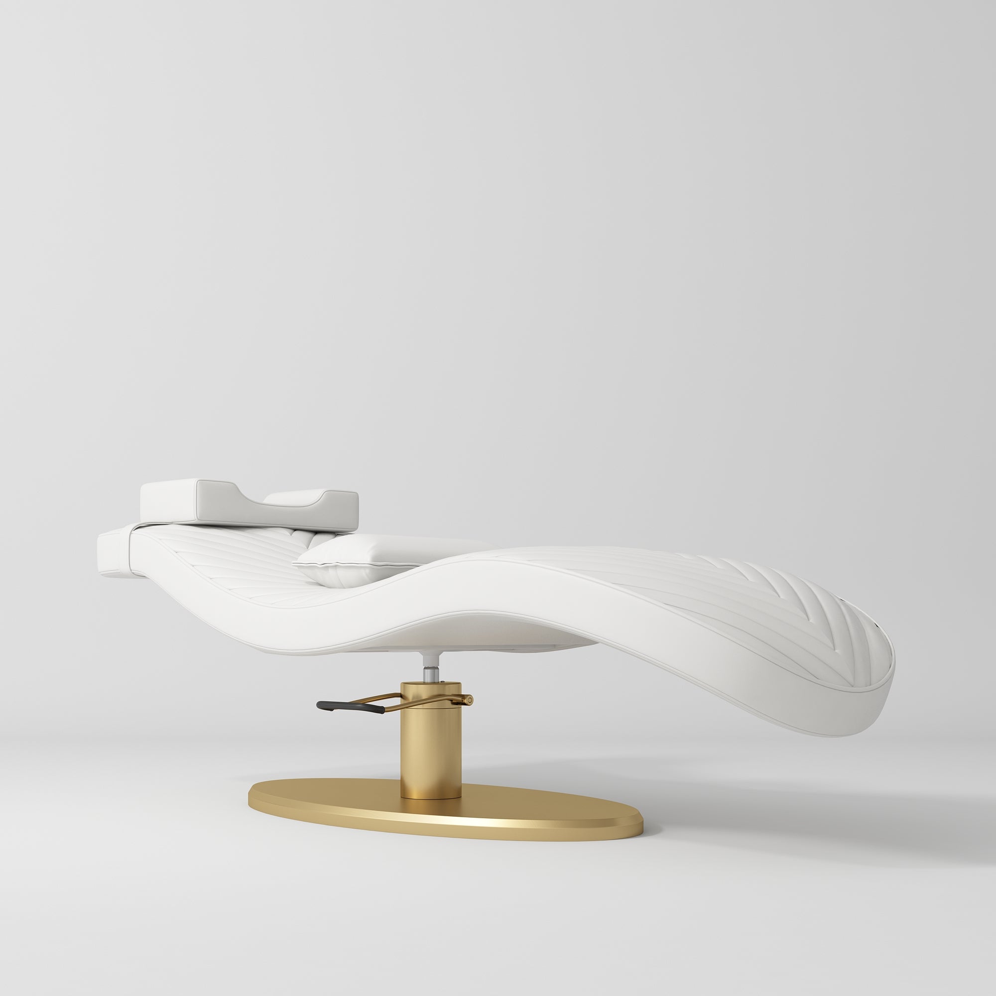 Ergonomiczne łóżko kosmetyczne do zabiegów beauty Royale - Biały