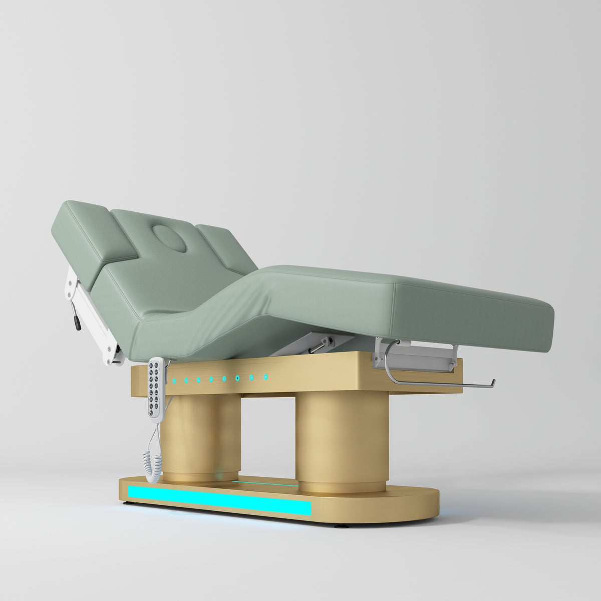 Divina - lussuoso lettino elettrico per trattamenti estetici SPA - Oliva