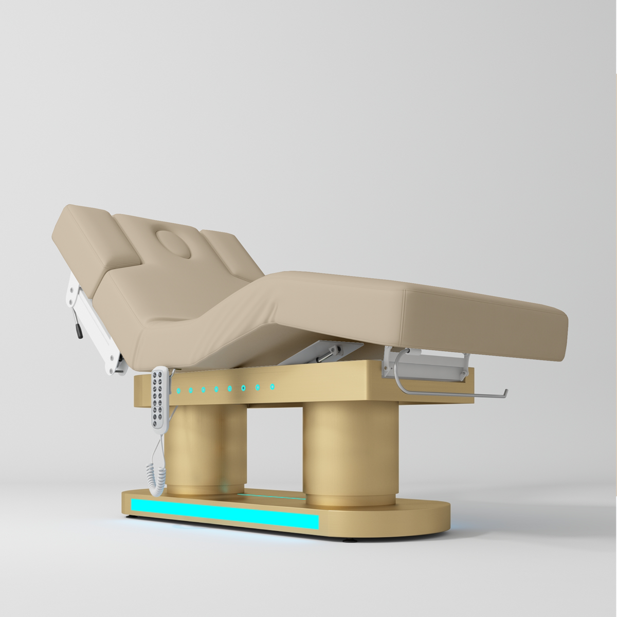 Divina - lettino cosmetico elettrico di lusso per SPA - Beige caldo