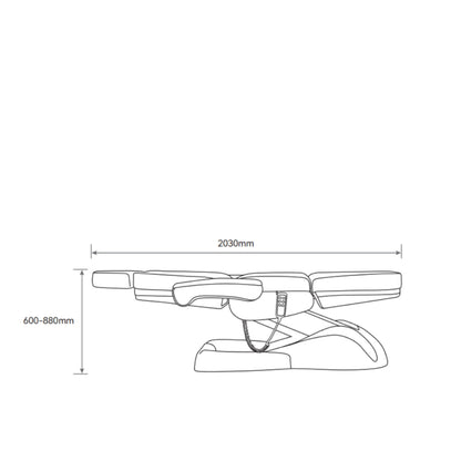Luksusowe łóżko kosmetyczne Grace - Czekoladowa Mocha