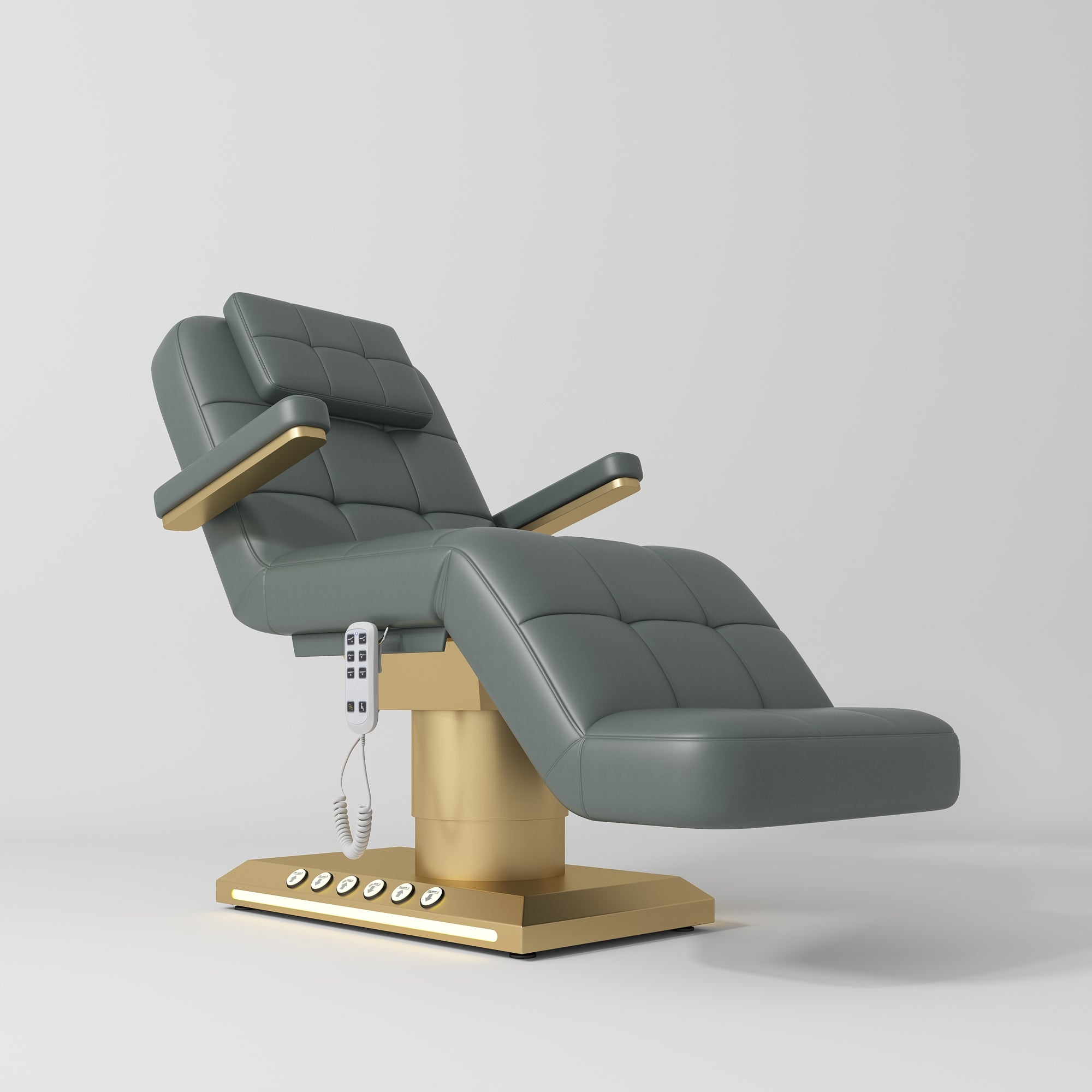 Saphir wersja B - luksusowe elektryczne łóżko kosmetyczne - Navy