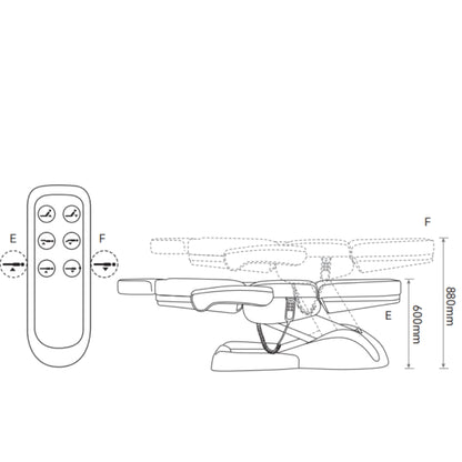 Luksusowe łóżko kosmetyczne Grace - Czekoladowa Mocha