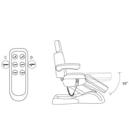 Luksusowe łóżko kosmetyczne Grace - Czekoladowa Mocha