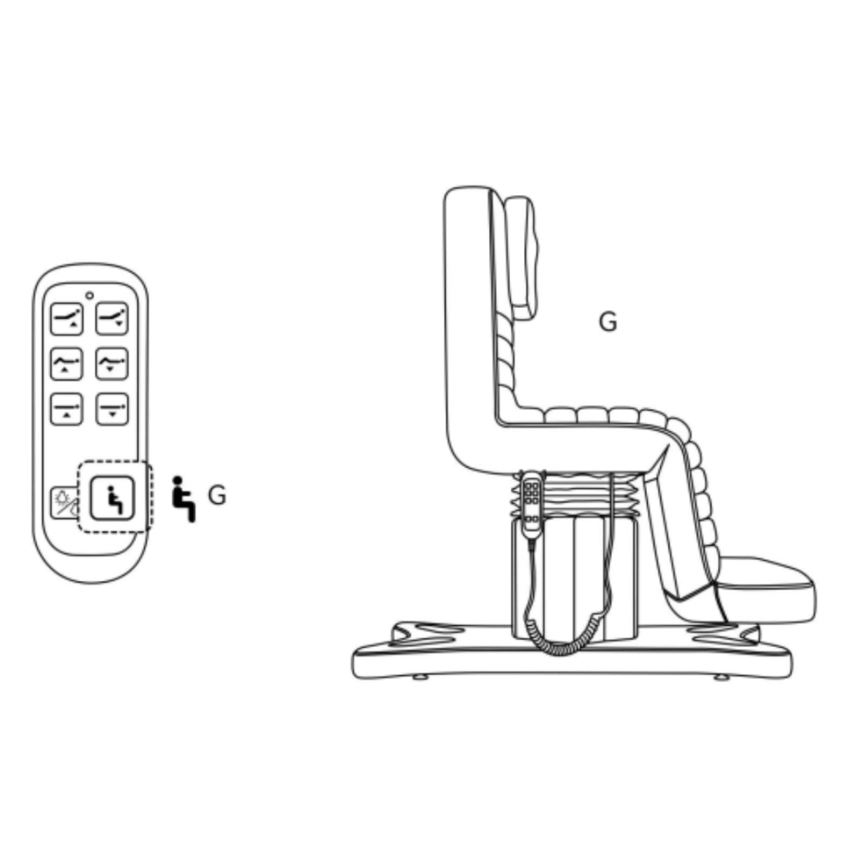 Elektryczne łóżko do zabiegów i stylizacji rzęs Grandeur - Kremowy