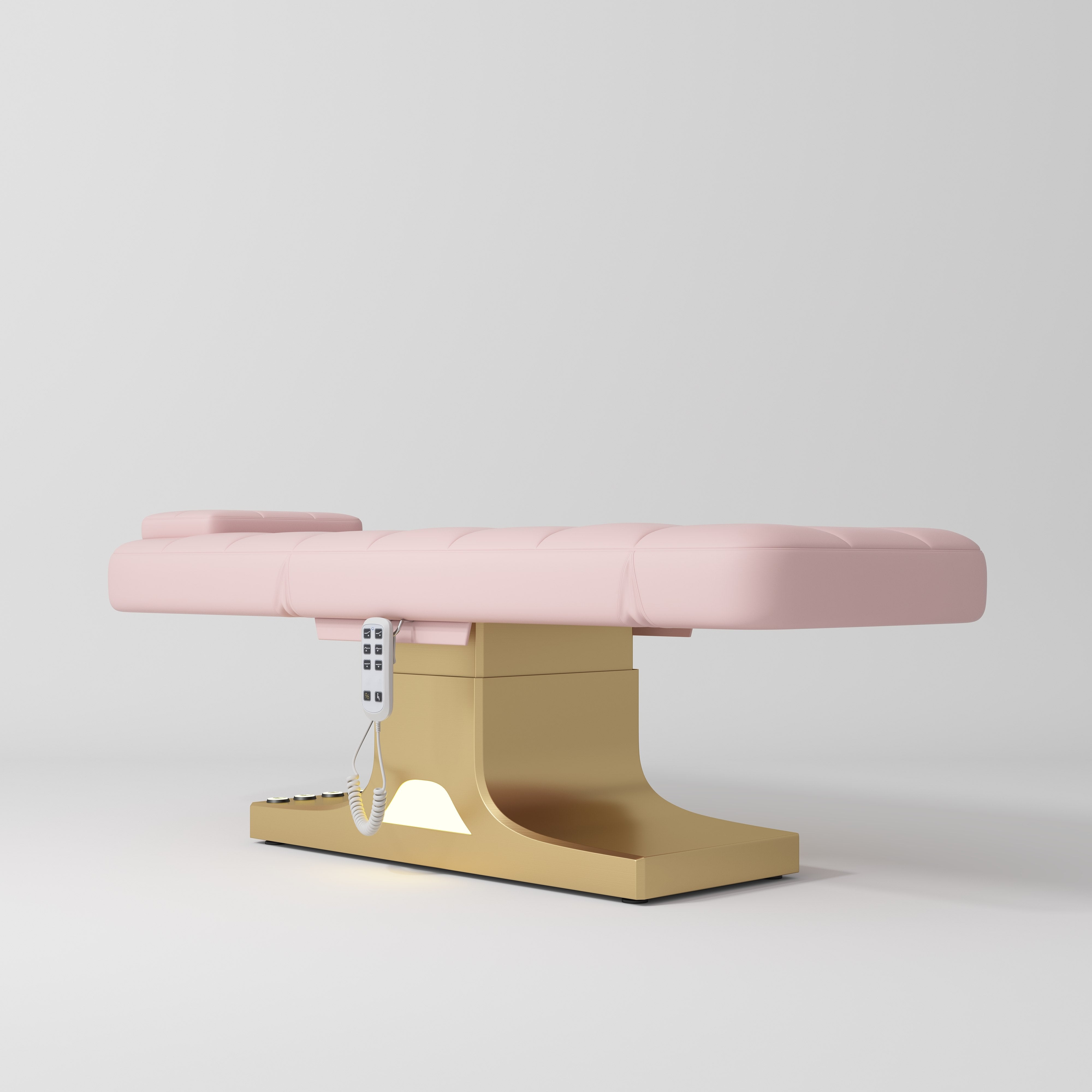 Saphir wersja A - luksusowe elektryczne łóżko kosmetyczne - Różowy