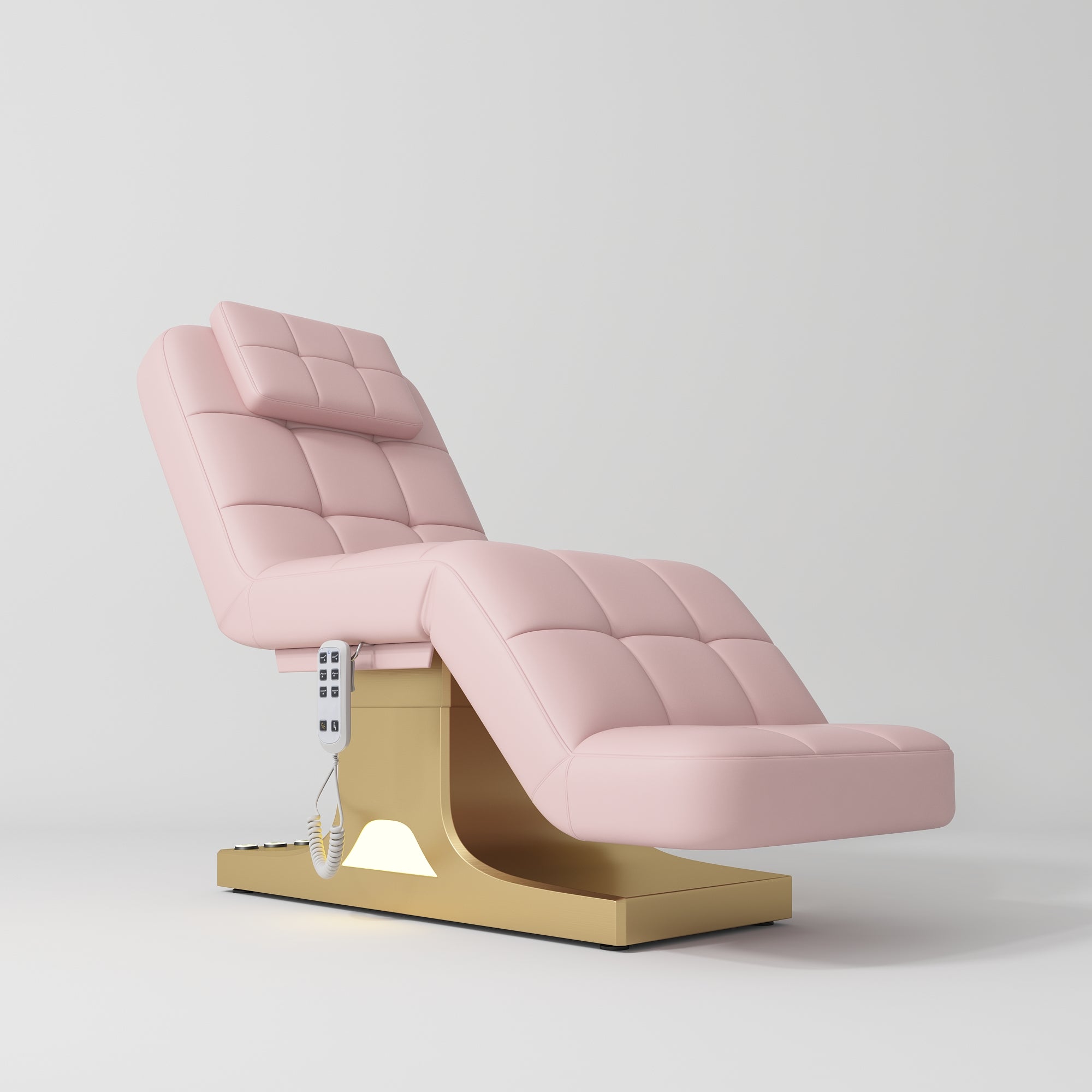 Saphir wersja A - luksusowe elektryczne łóżko kosmetyczne - Różowy