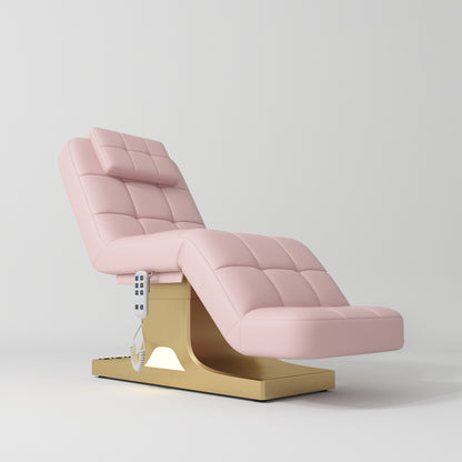 Saphir wersja A - luksusowe elektryczne łóżko kosmetyczne - Różowy