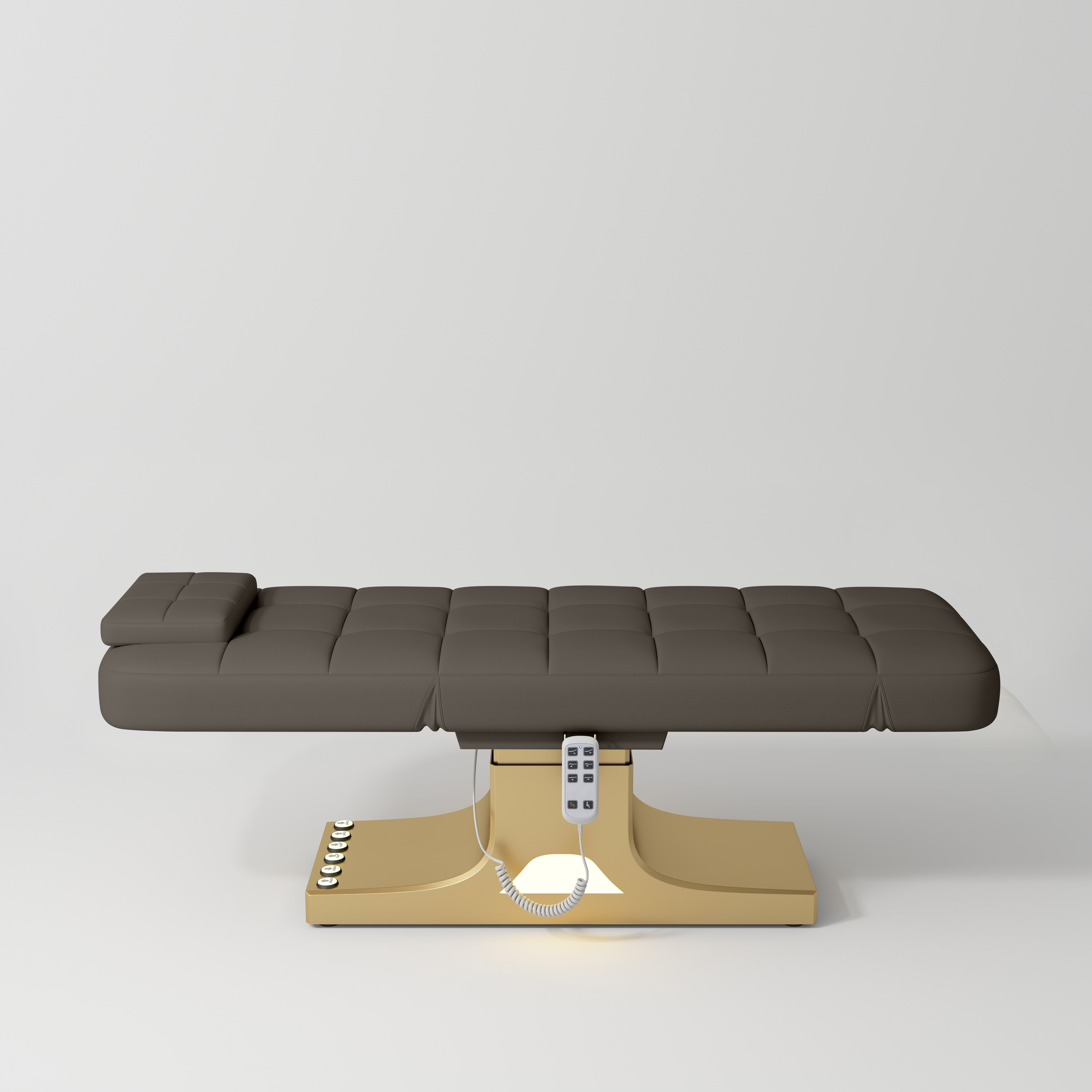 Saphir wersja A - luksusowe elektryczne łóżko kosmetyczne - Czekoladowa Mocha