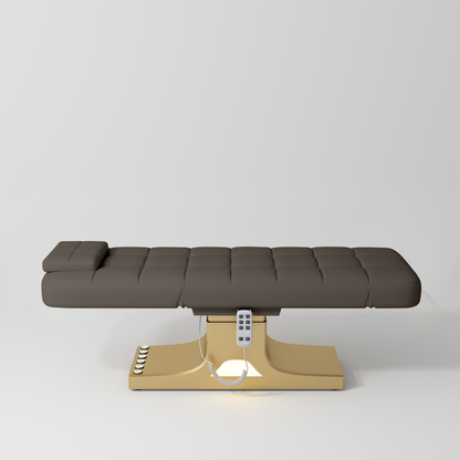 Saphir wersja A - luksusowe elektryczne łóżko kosmetyczne - Czekoladowa Mocha