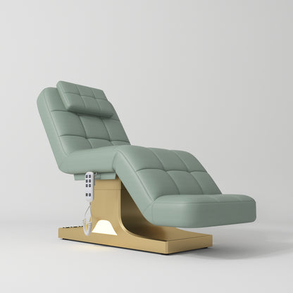 Saphir wersja A - luksusowe elektryczne łóżko kosmetyczne - Oliwkowy