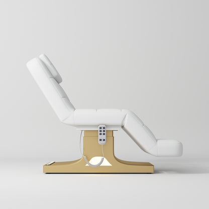 Saphir wersja A - luksusowe elektryczne łóżko kosmetyczne - Biały