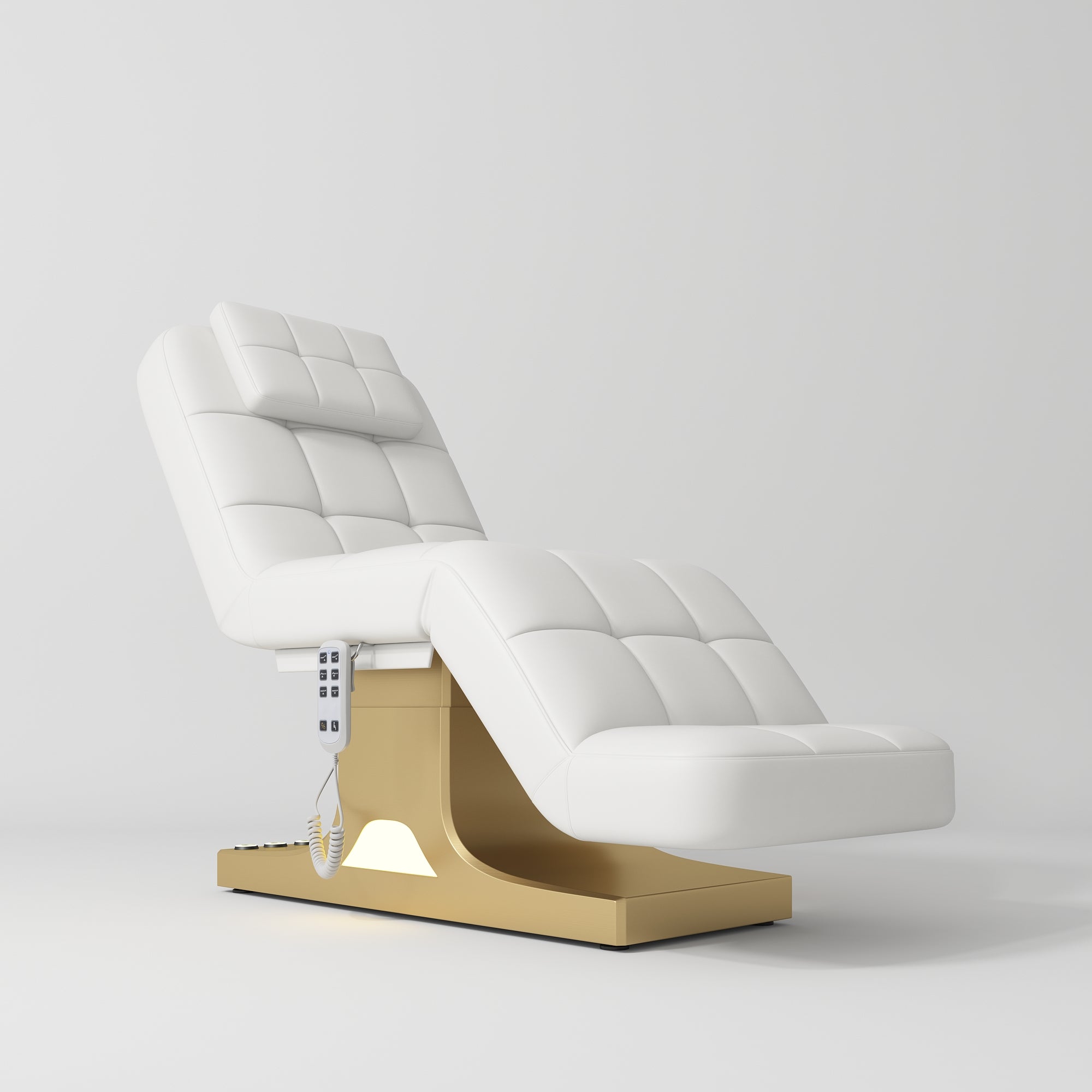 Saphir wersja A - luksusowe elektryczne łóżko kosmetyczne - Biały