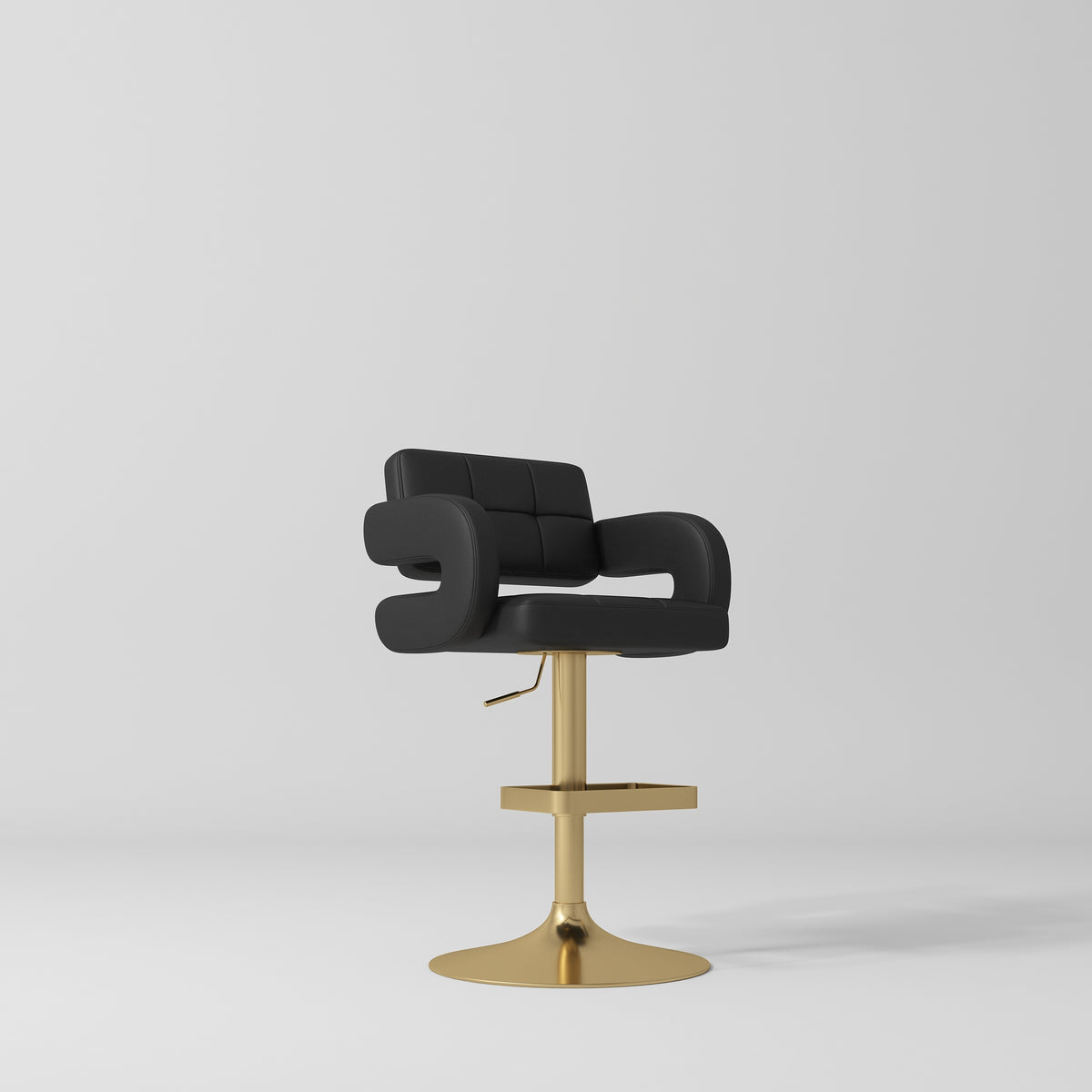 Mirae – sgabello regolabile per salone e reception - Nero
