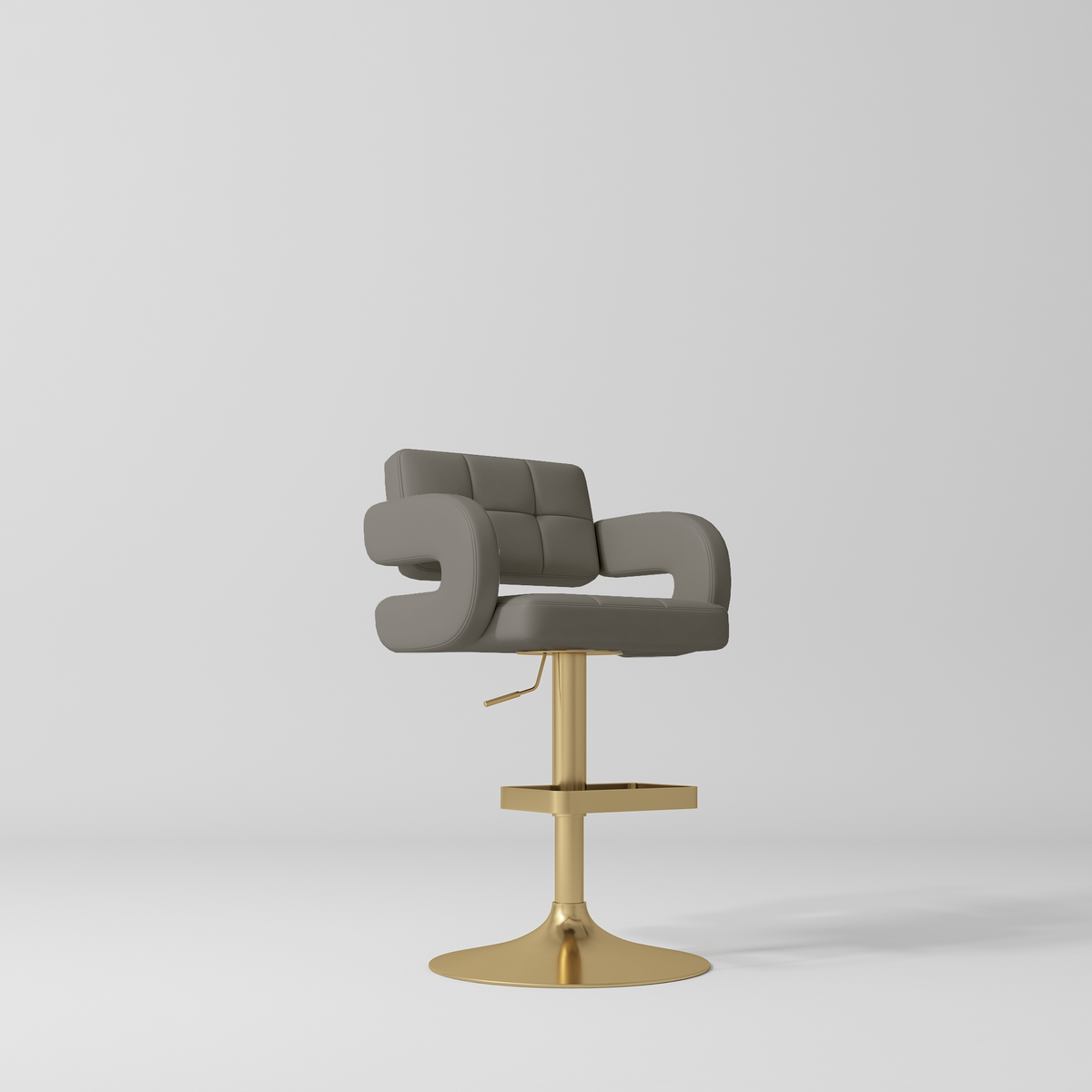 Mirae – sgabello regolabile per salone e reception - Grigio cenere intenso