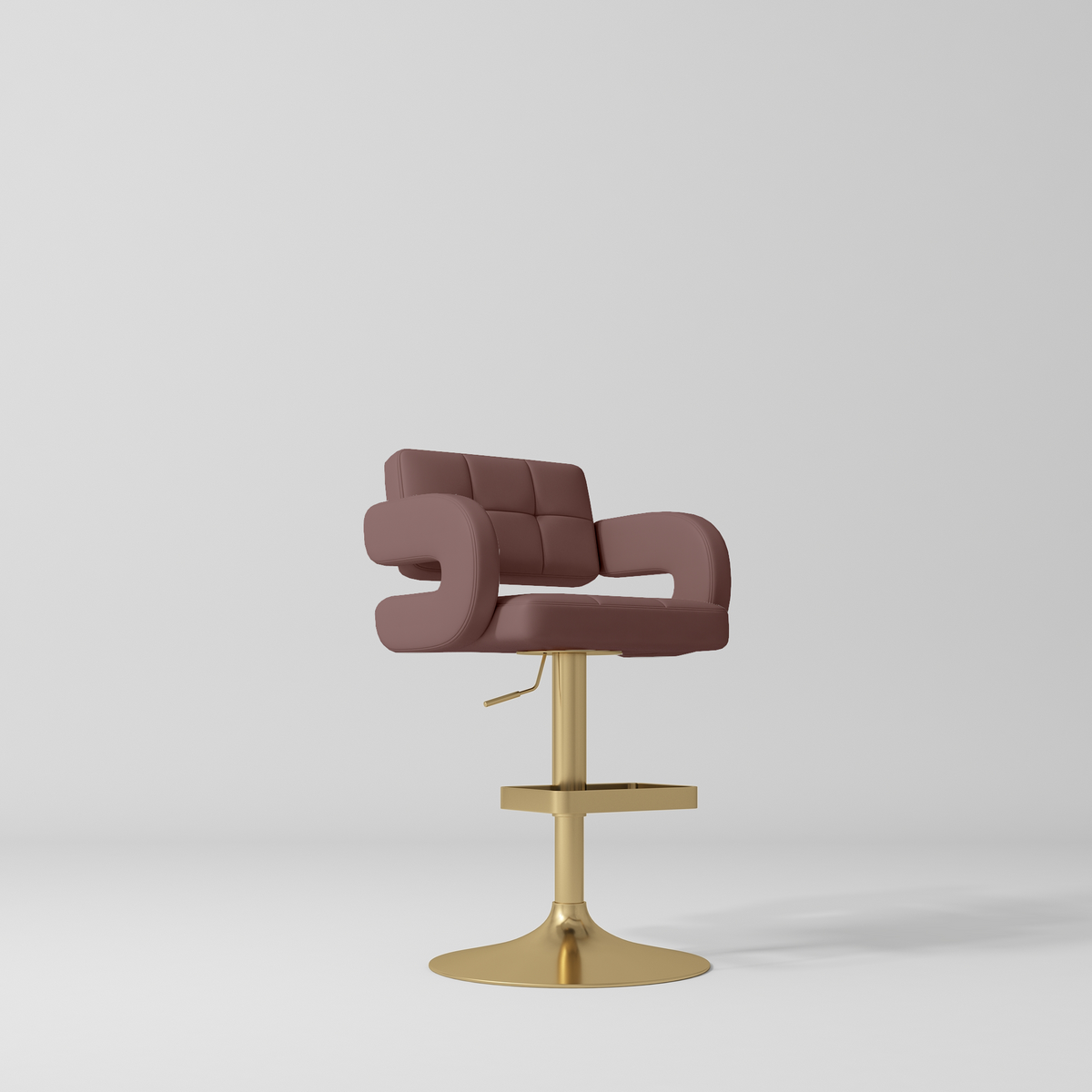 Mirae – sgabello regolabile per salone e reception - Rosa sporco
