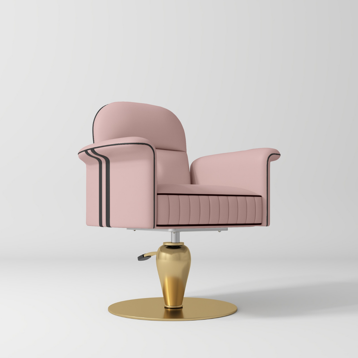 Palais luxuriöser hydraulischer Friseurstuhl - Rosa