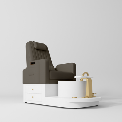 Noémie – luksusowy elektryczny fotel do pedicure z masażem - Czekoladowa Mocha