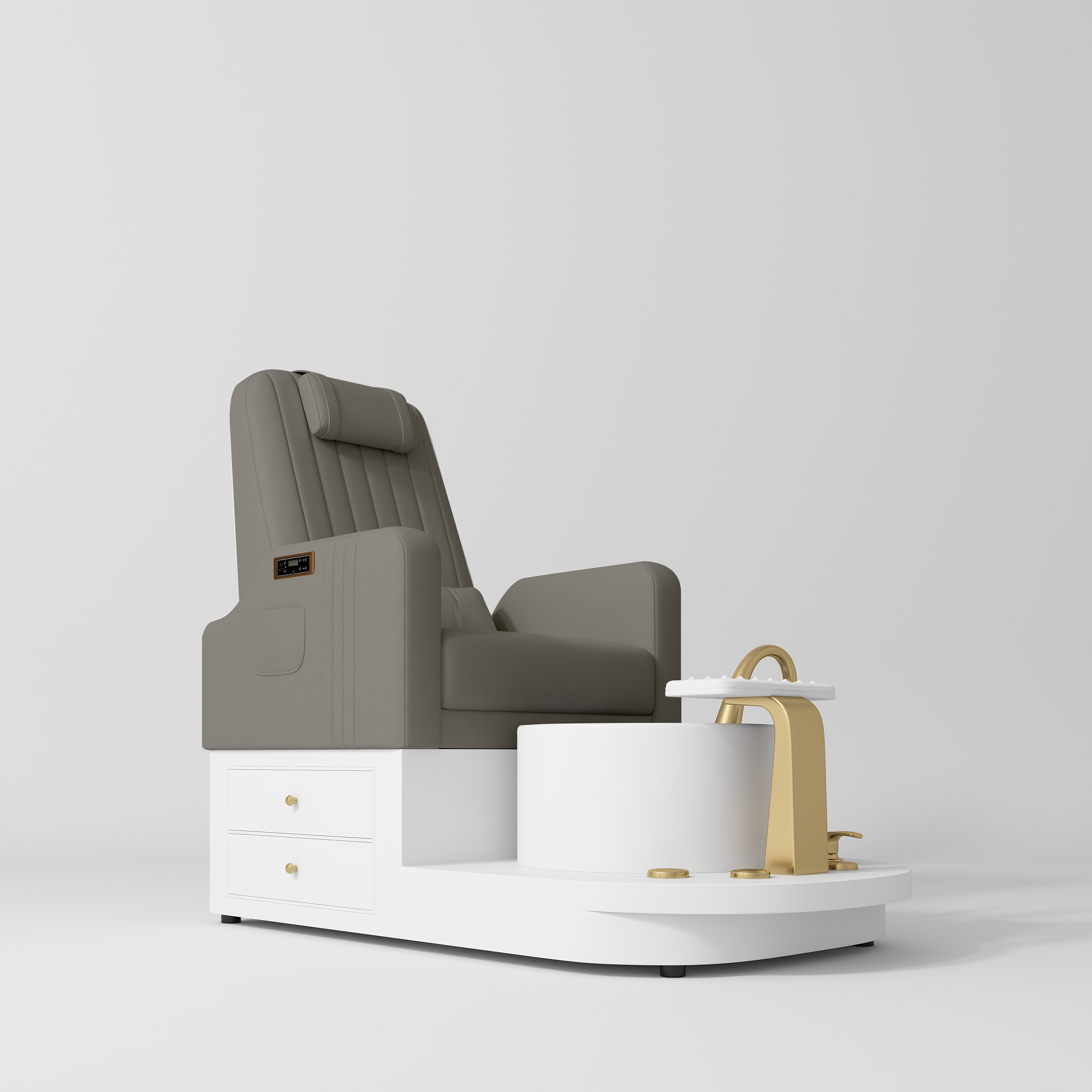 Noémie – luksusowy elektryczny fotel do pedicure z masażem - Głęboki Popiel