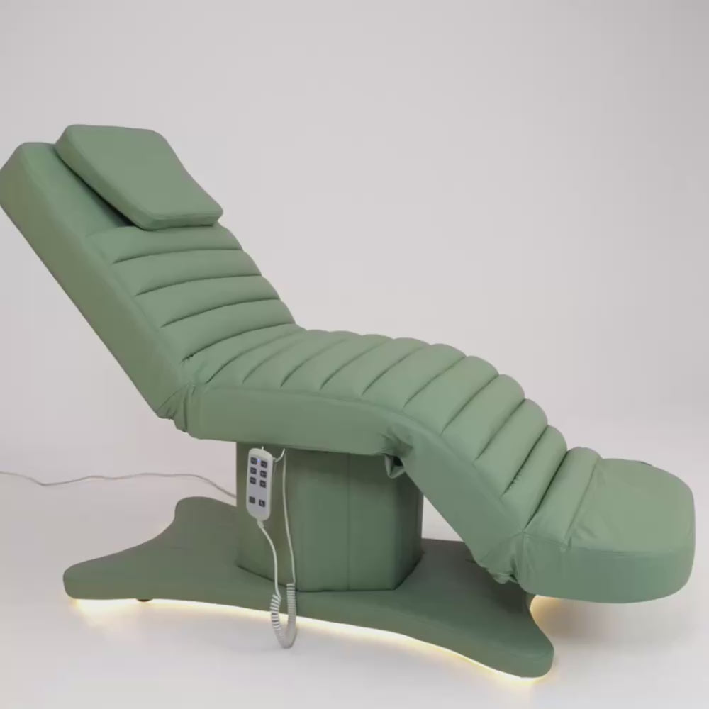 Elektryczne łóżko do zabiegów i stylizacji rzęs Grandeur - Oliwkowy