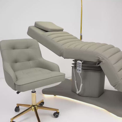 Elektryczne łóżko do zabiegów i stylizacji rzęs Grandeur - Głęboki Popiel